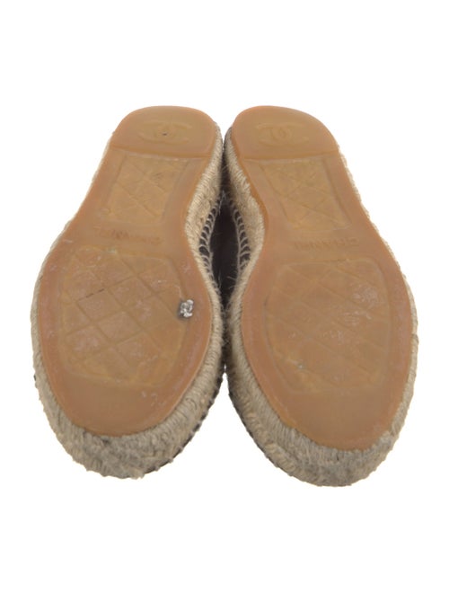 Chanel Interlocking CC Logo Lambskin Espadrilles