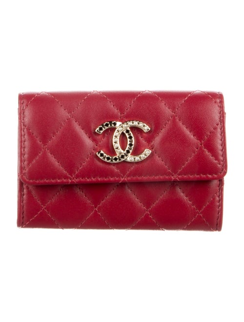 Chanel Interlocking CC Logo Lambskin Card Holder