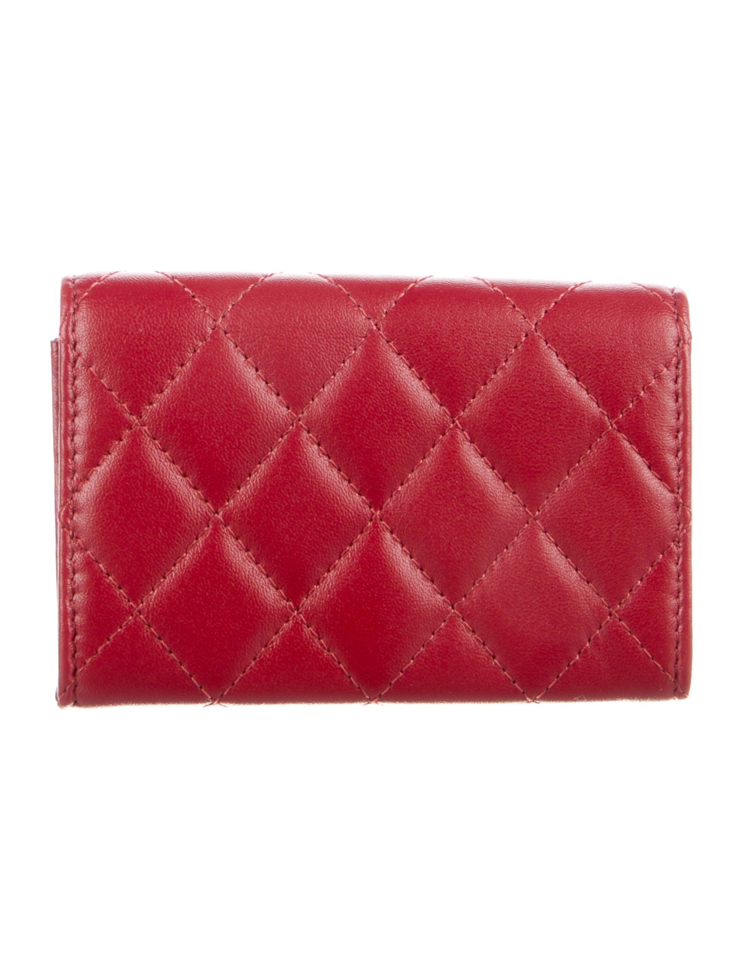 Chanel Interlocking CC Logo Lambskin Card Holder