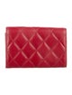 Chanel Interlocking CC Logo Lambskin Card Holder