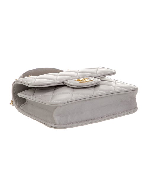 Chanel Top Handle Flap Coin Purse w/ Chain