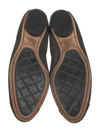 Chanel Interlocking CC Logo Leather Flats