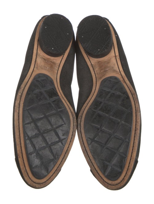 Chanel Interlocking CC Logo Leather Flats