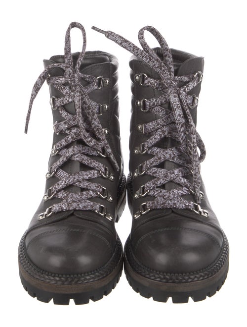 Chanel 2018 Interlocking CC Logo Combat Boots