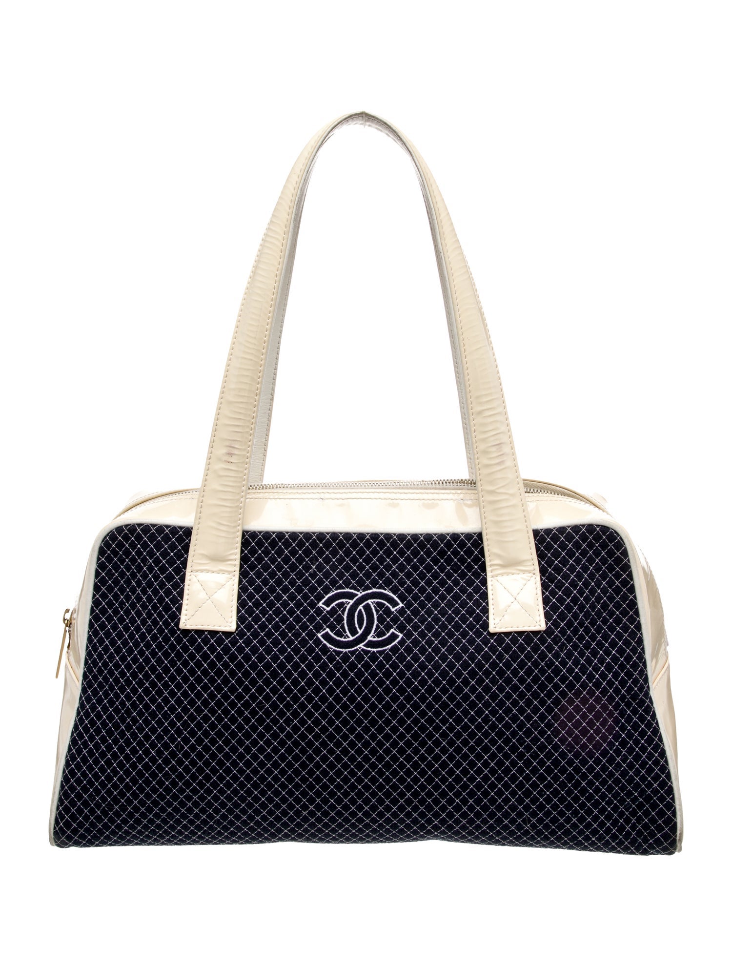 Chanel Quilted Jersey Bowling Bag