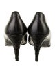 Chanel Interlocking CC Logo Leather Pumps