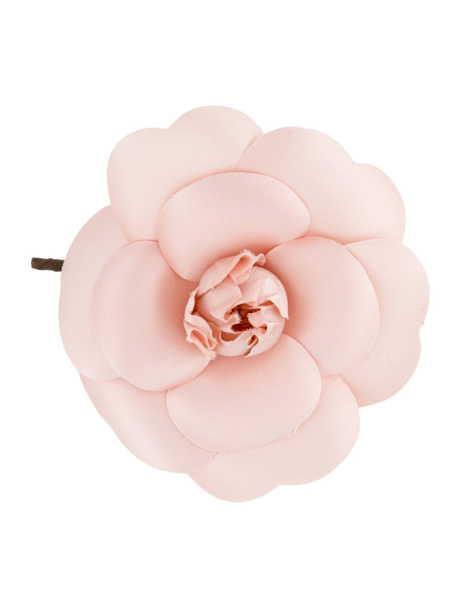 Chanel Vintage Silk Camellia Brooch