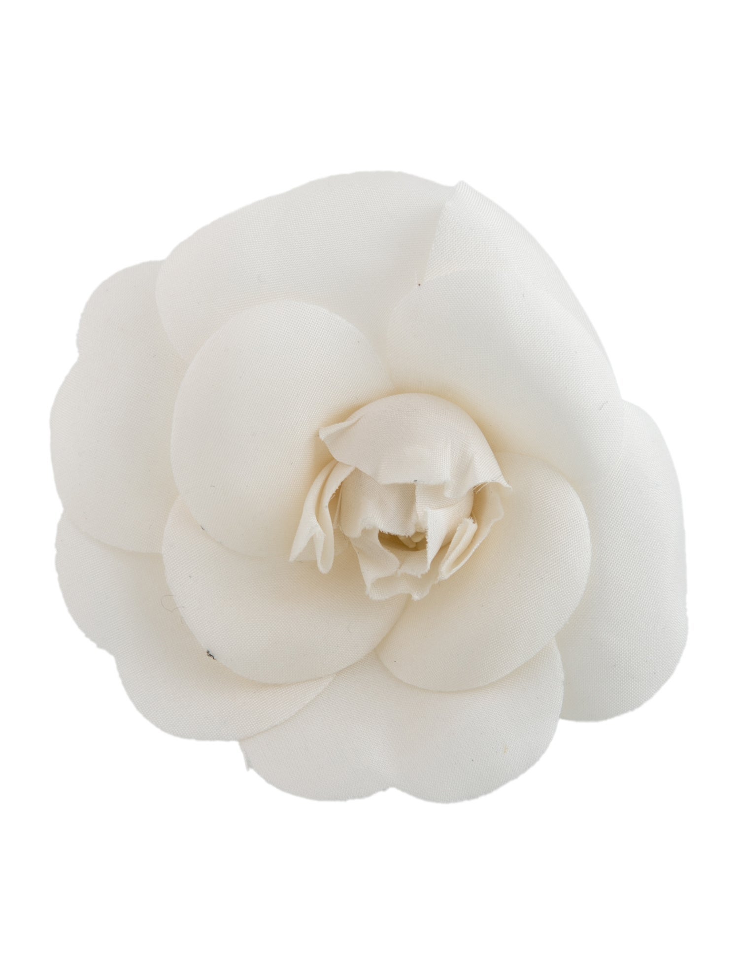 Chanel Vintage Silk Camellia Brooch