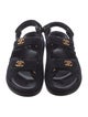 Chanel 2021 Interlocking CC Logo Slingback Sandals