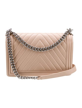 Chanel Large Chevron Boy Bag