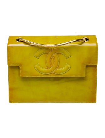 Chanel Patent CC Square Flap Bag