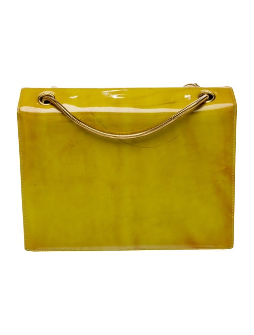 Chanel Patent CC Square Flap Bag