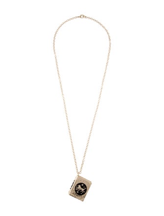 Chanel 2022 Lion Book Locket Pendant Necklace