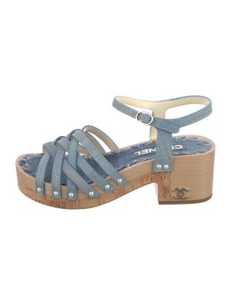 Chanel 2018 Interlocking CC Logo Sandals