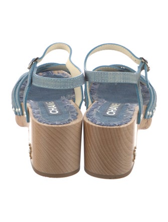 Chanel 2018 Interlocking CC Logo Sandals