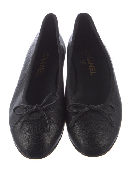 Chanel Interlocking CC Logo Bow Accents Flats