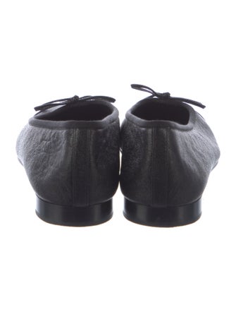 Chanel Interlocking CC Logo Bow Accents Flats