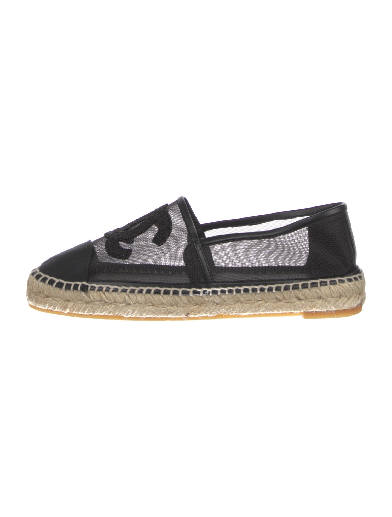 Chanel Interlocking CC Logo Mesh Espadrilles