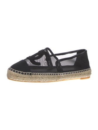 Chanel Interlocking CC Logo Mesh Espadrilles