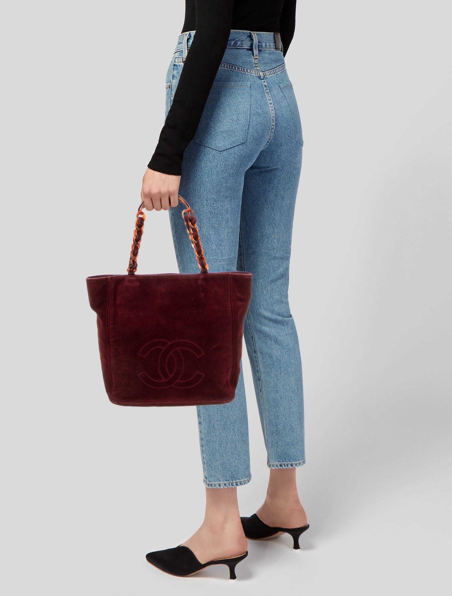 Chanel Suede CC Tote