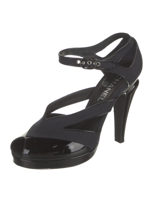 Chanel Interlocking CC Logo Canvas D'Orsay Pumps