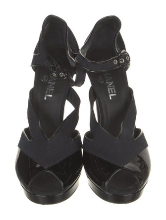 Chanel Interlocking CC Logo Canvas D'Orsay Pumps