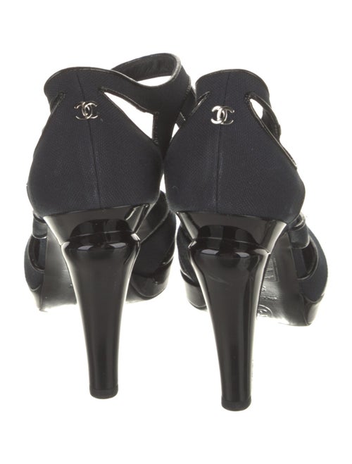 Chanel Interlocking CC Logo Canvas D'Orsay Pumps