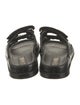Chanel Interlocking CC Logo Leather Slides