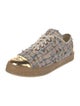 Chanel Interlocking CC Logo Tweed Sneakers