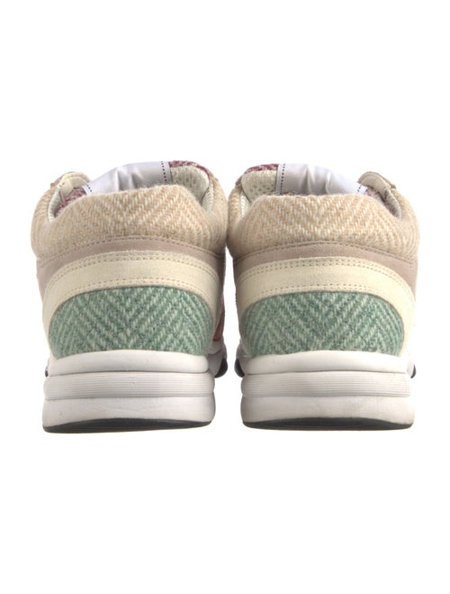 Chanel Interlocking CC Logo Suede Sneakers