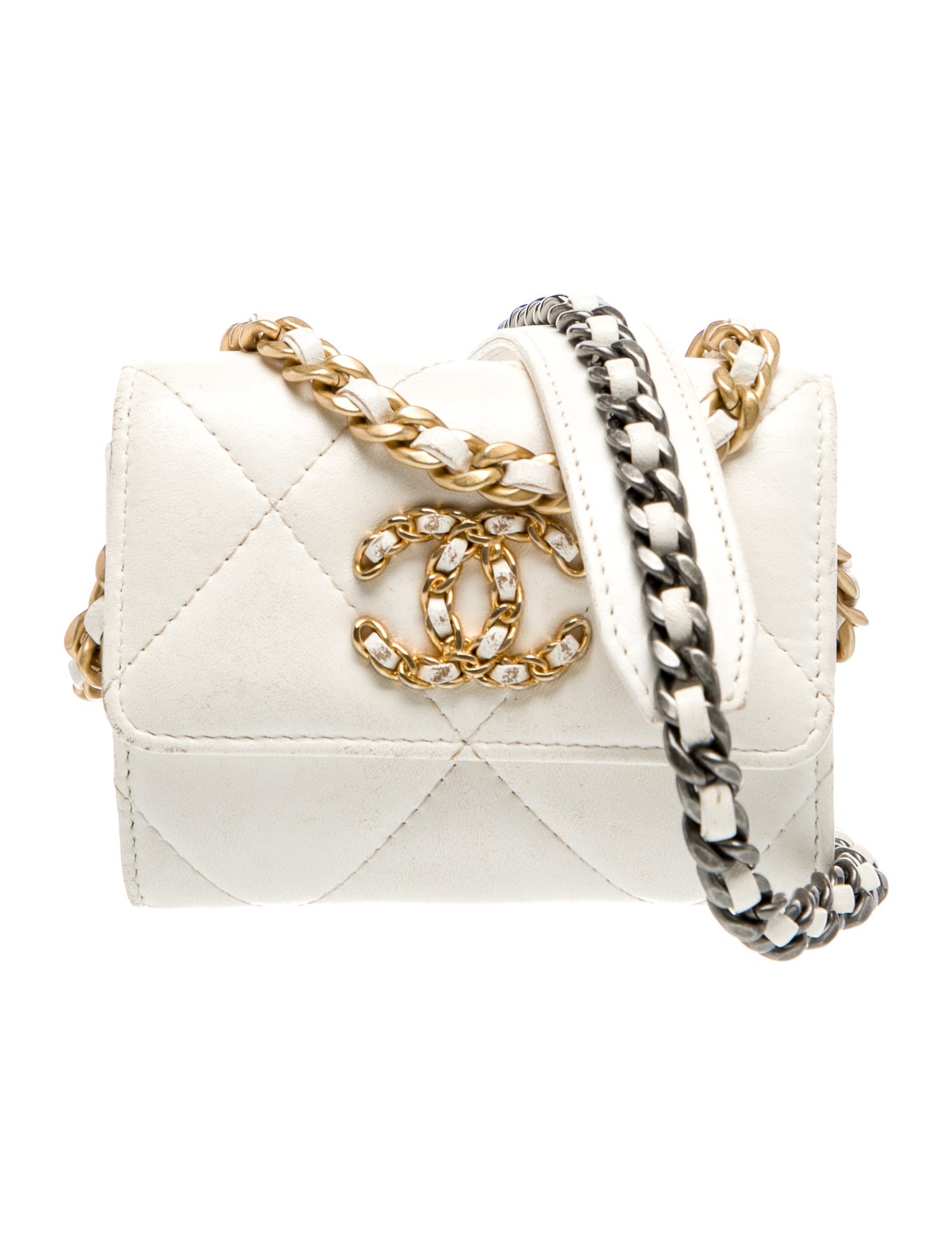 Chanel 19 Card Holder on Chain