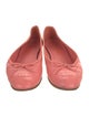 Chanel Interlocking CC Logo Leather Ballet Flats