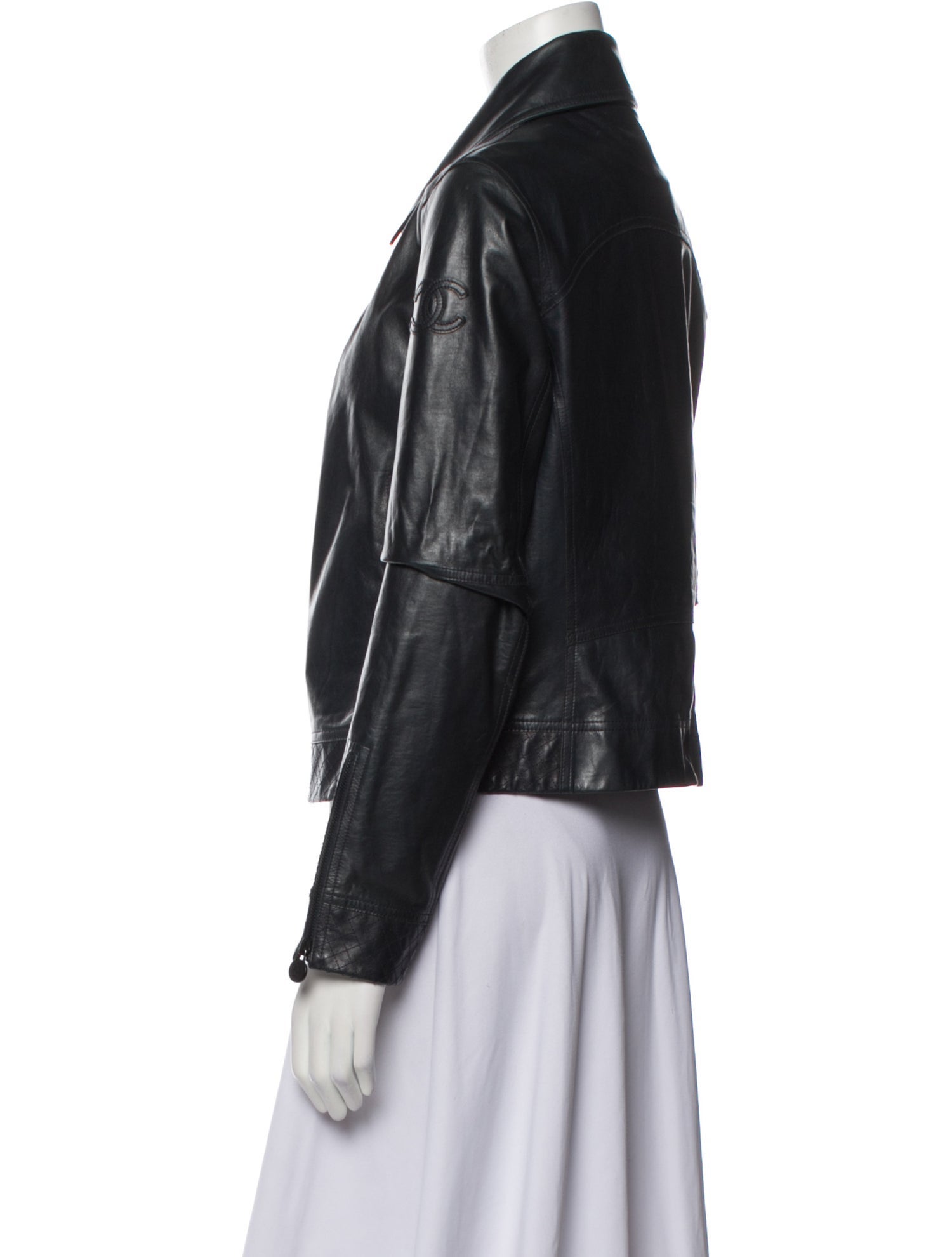 Chanel 2012 Leather Biker Jacket