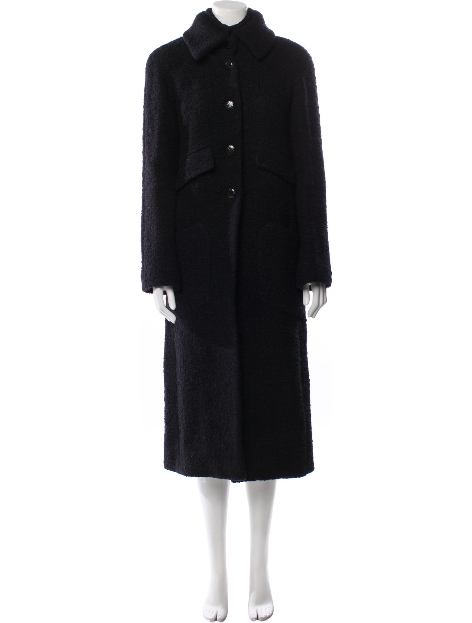 Chanel 2018 Wool Faux Fur Coat