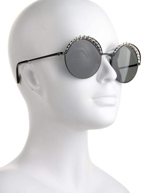 Chanel Interlocking CC Logo Round Sunglasses