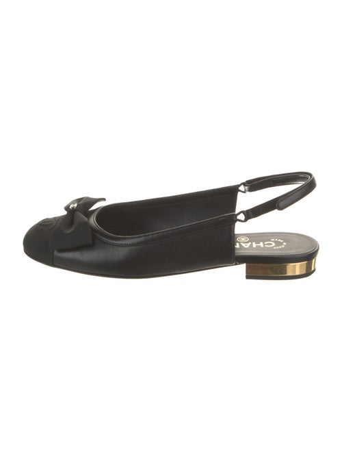 Chanel 2024 Interlocking CC Logo Slingback Flats