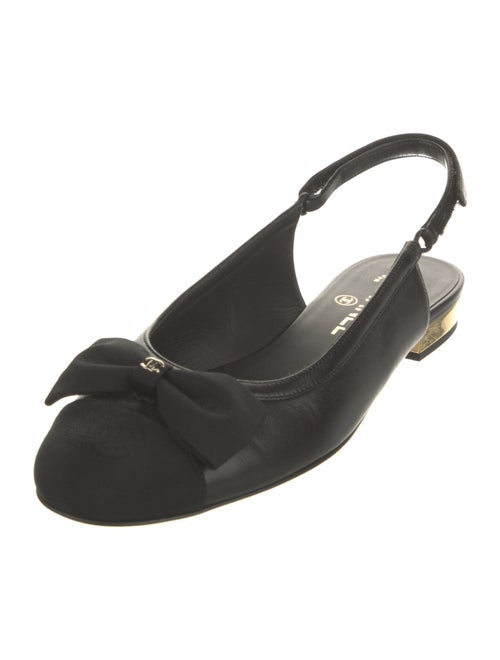 Chanel 2024 Interlocking CC Logo Slingback Flats