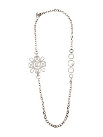 Chanel Strass CC Linked Long Necklace
