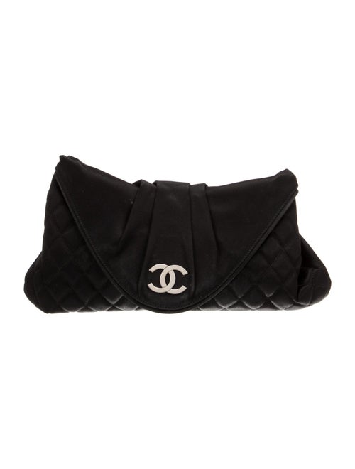 Chanel Satin Half Moon Clutch