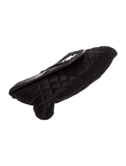 Chanel Satin Half Moon Clutch