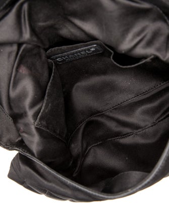 Chanel Satin Half Moon Clutch