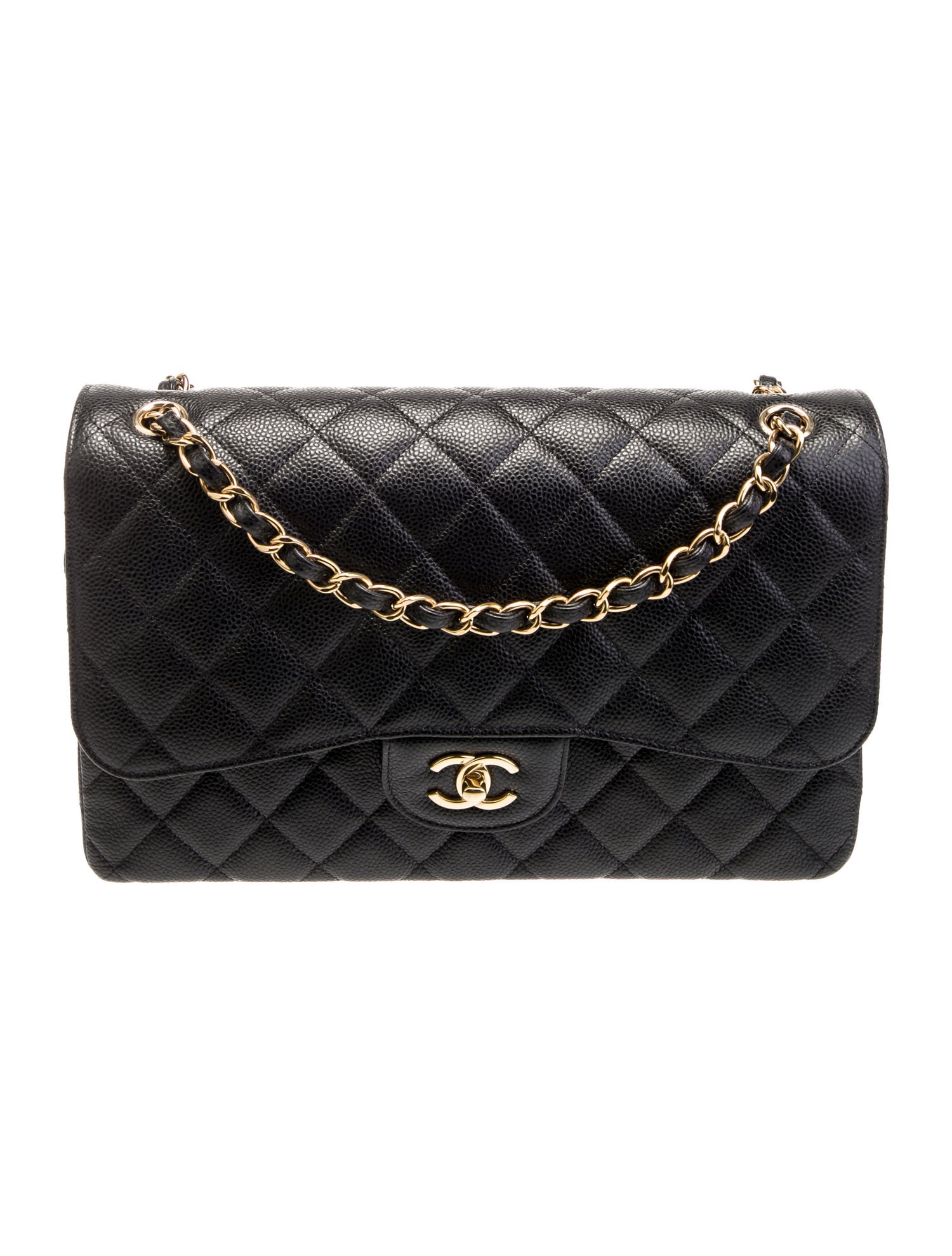 Chanel Classic Caviar Jumbo Double Flap