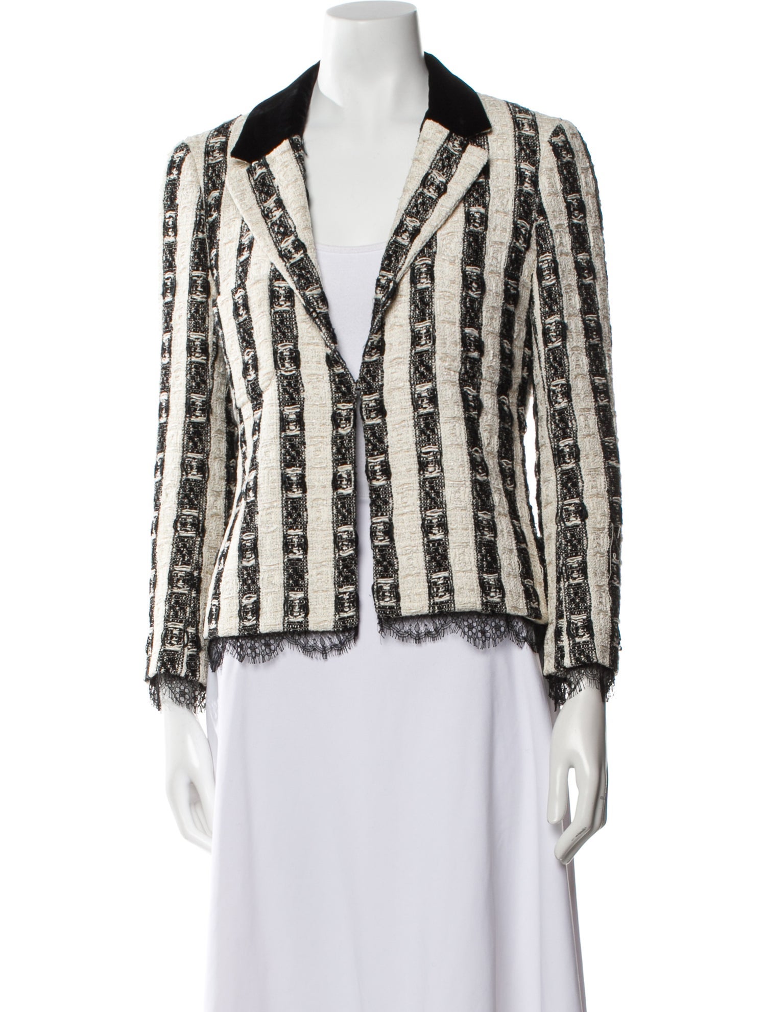 Chanel 2004 Striped Evening Jacket