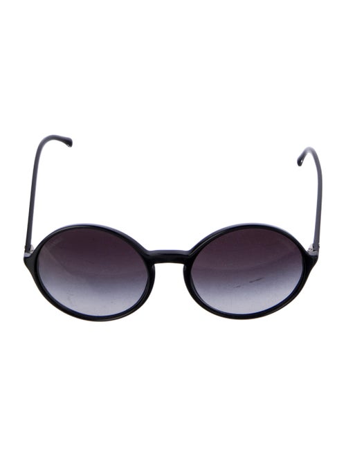 Chanel Interlocking CC Logo Round Sunglasses