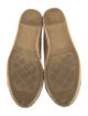 Chanel Interlocking CC Logo Leather Espadrilles
