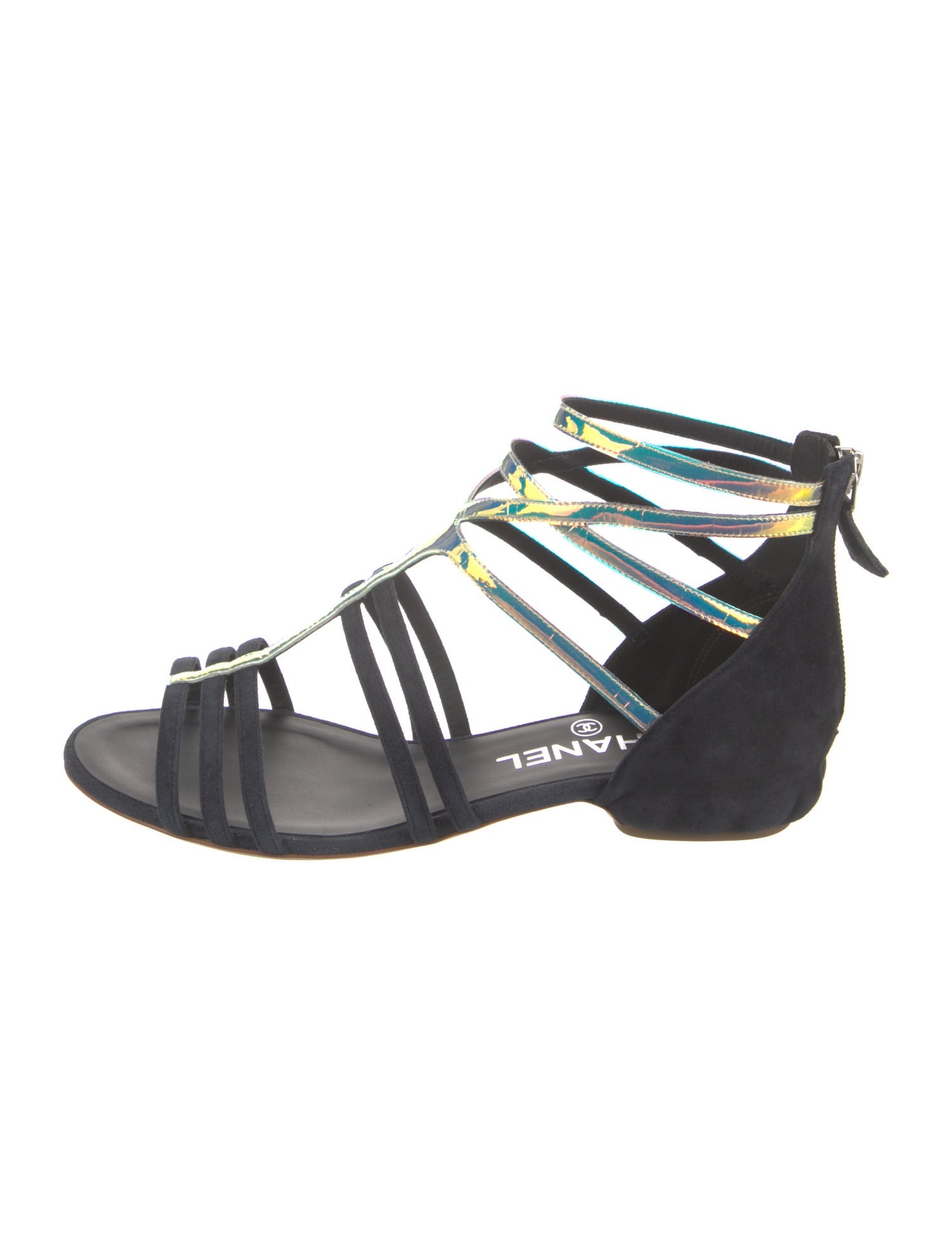 Chanel 2012 Interlocking CC Logo Gladiator Sandals