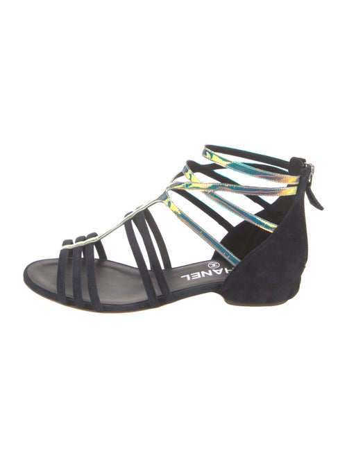 Chanel 2012 Interlocking CC Logo Gladiator Sandals