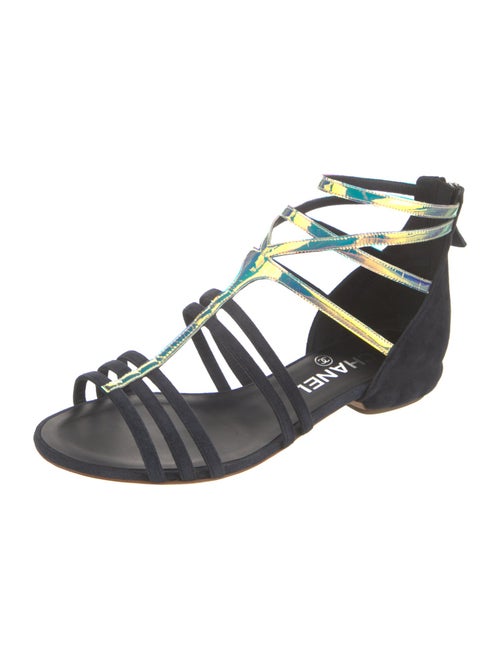 Chanel 2012 Interlocking CC Logo Gladiator Sandals