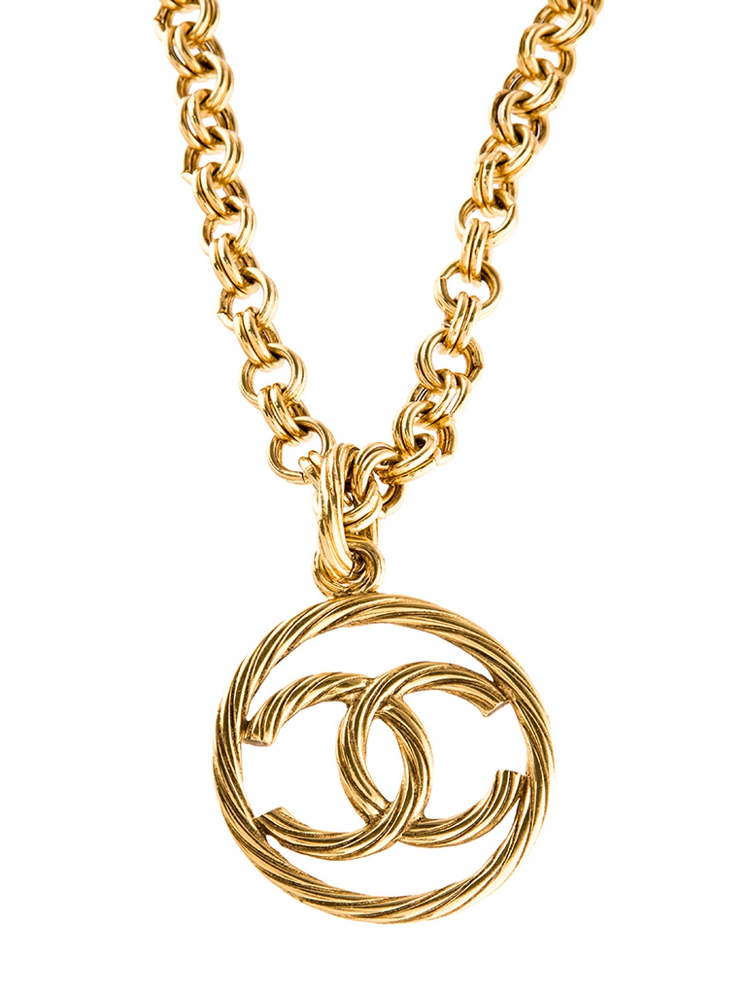 Chanel Vintage CC Pendant Necklace