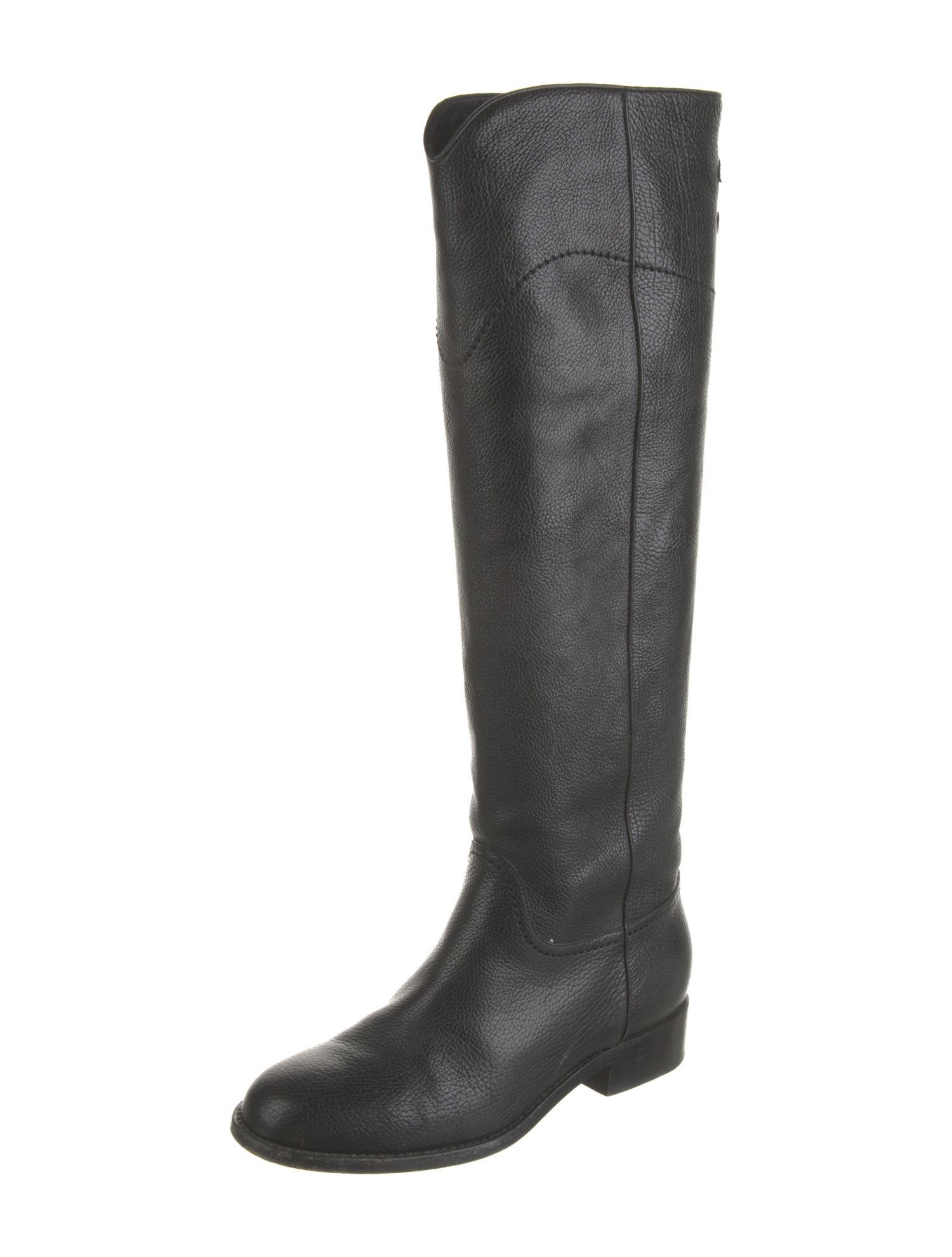 Chanel 2014 Interlocking CC Logo Riding Boots